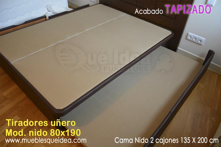 Canapé Nido blanco y beige de 90 x 200 montado en Madrid