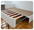 Cama Nido y somier arrastre juntos para formar cama de matrimonio con colhones de 21 cm de altura