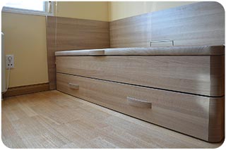 Canapé Nido de madera color roble