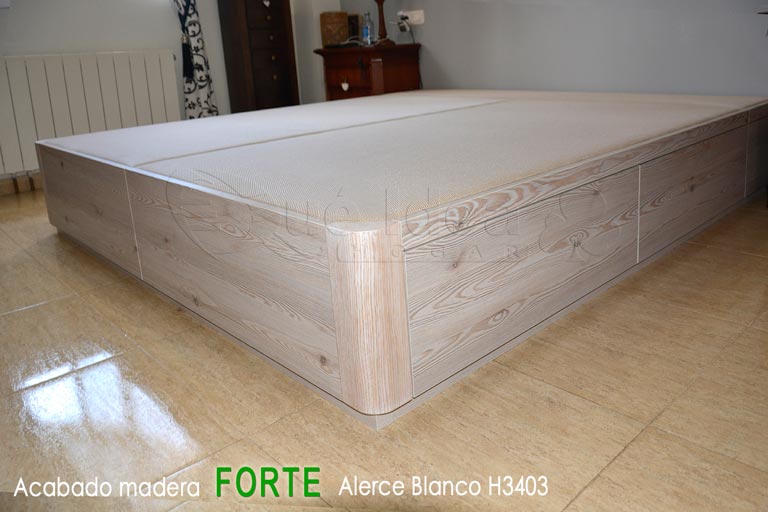 Canapé modelo Tapa abatible de Color Roble Halifax Blanco H1176