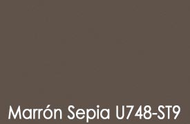 color liso de madera Forte marron sepia U748-ST9