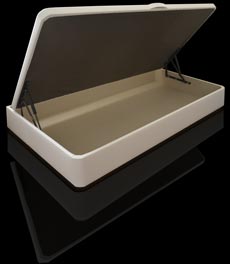 Canapé abatible de apertura lateral tapizado