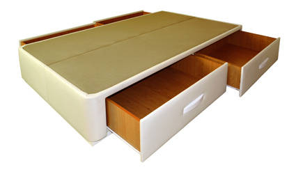 cama con dos cajones zapateros