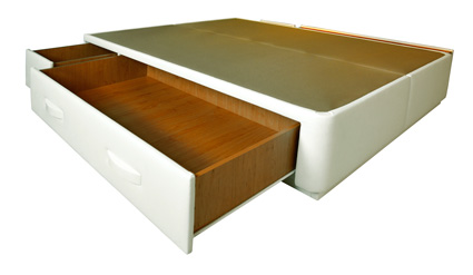 cama con dos cajones zapateros