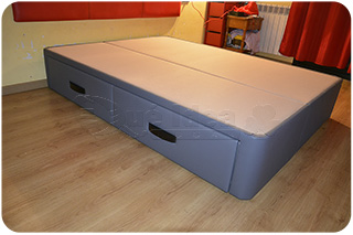Cama Nido grande con cajones montada Pamplona de 135x190cm