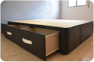 Cama Nido grande con cajones montada Pamplona de 135x190cm